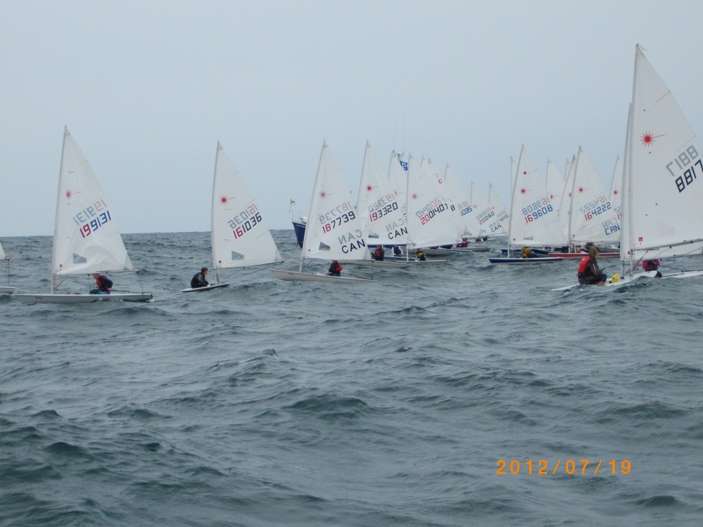 The start line with waves - 54th Annual Steerers’ Regatta at PCYC © Petra Fischer